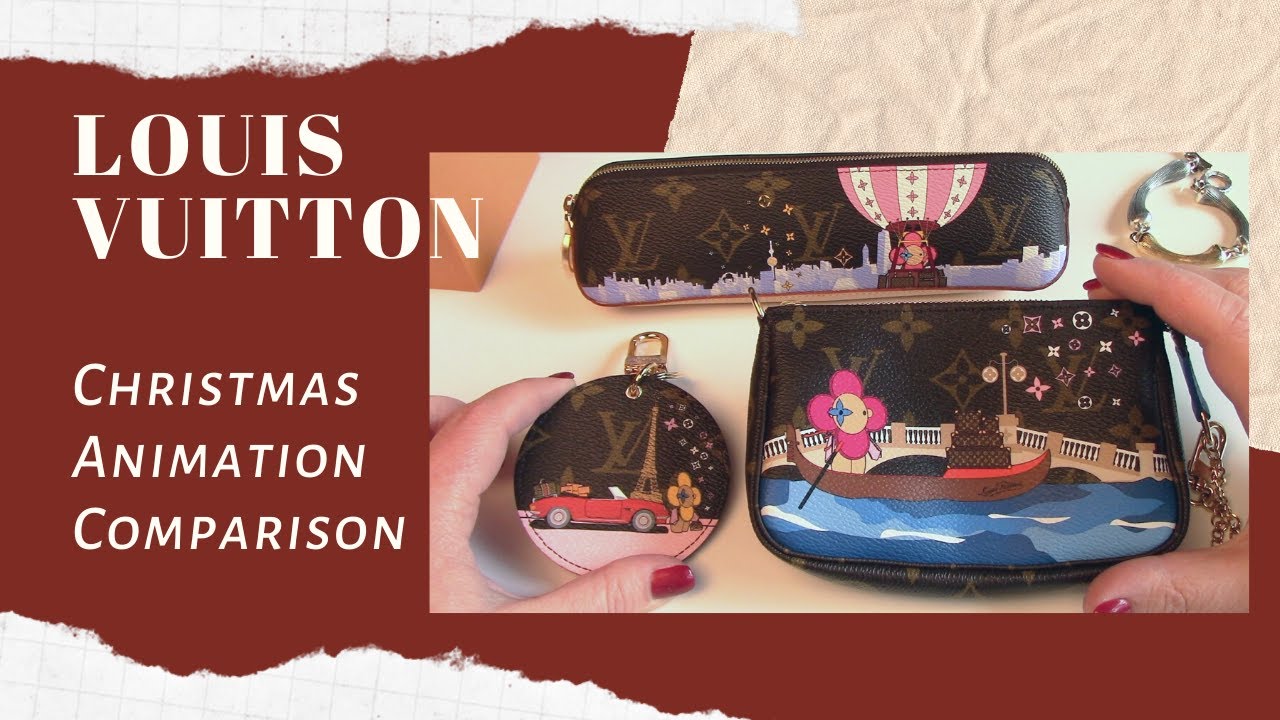 Louis Vuitton Christmas Animation Comparison