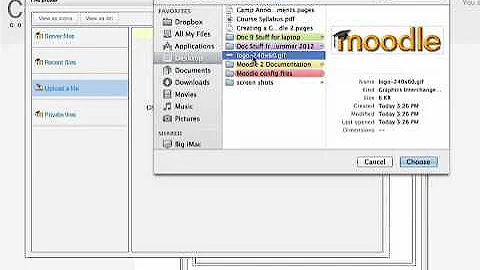 Add an Image to your Course in Moodle 2
