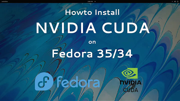 Install NVIDIA CUDA Toolkit 11.5 on Fedora 35/34