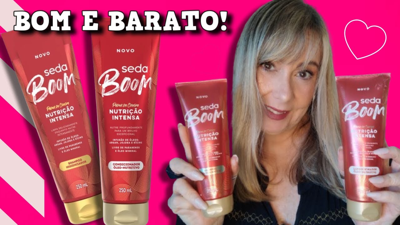 SEDA BOOM NUTRIÇÃO INTENSA bom e barato shampoo e condicionador - YouTube