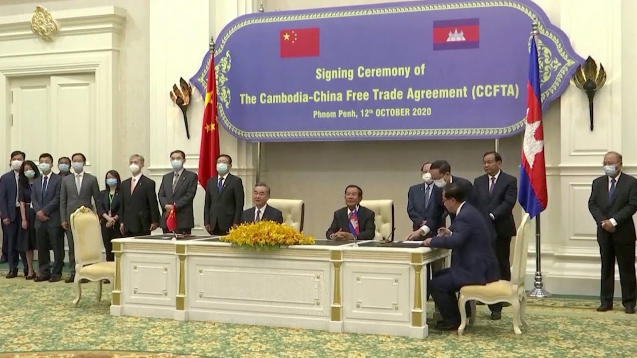 China and Cambodia sign free trade agreement