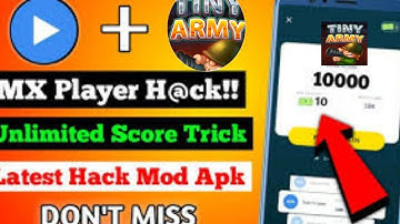 mx player Tiny Army game Hank trick || MX player auto win tiny army trick || unlimited score truck