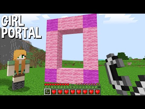 WHERE does LEAD the GIRL PORTAL in Minecraft ???