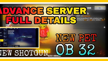 Free Fire Advance Server Full Details | Ob32 Update Advance server |Chrono Character Ability Change?