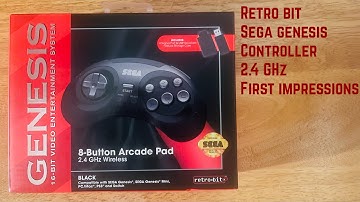 retro-bit Sega Genesis wireless controller 2.4 GHz first impressions