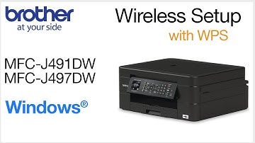 MFCJ497DW set up wireless with WPS - Windows