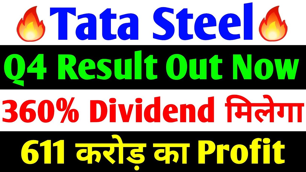 Q4 Result Out Now | tata steel share news today | tata steel | tata ...