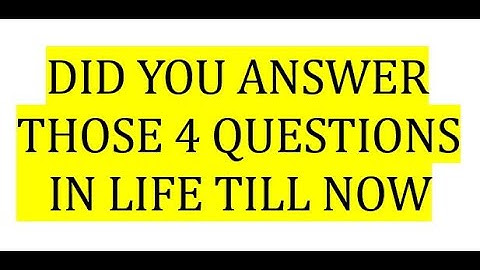 Answer the four questions in Life | Dr. Ravi Zacharias