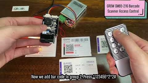 GM65-216 DC10-24V Relay Output Barcode Scanner Door Access Control System Control Support 1D 2D Code