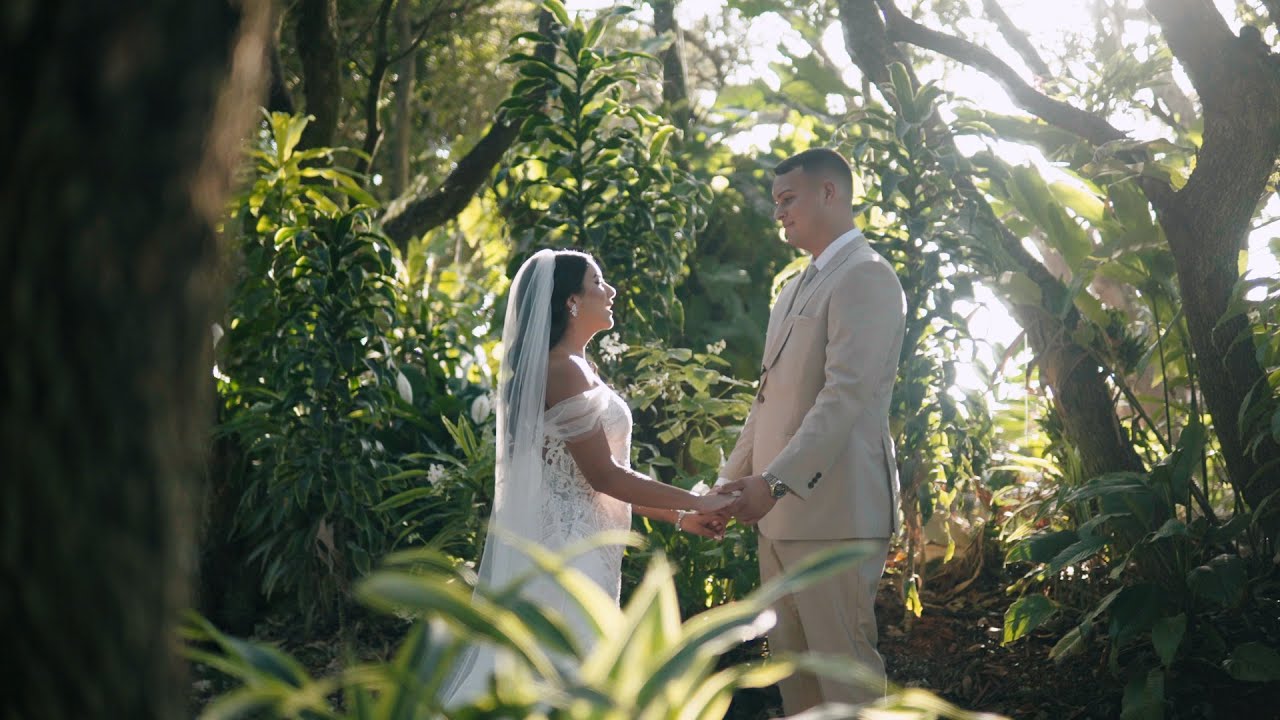 Kiana + Fabian Wedding Highlight // Redland Koi Gardens // Homestead Florida