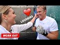 Dolph Lundgren Kicks Ass With 38 Years Younger Girlfriend, Emma Krokdal at GOLD