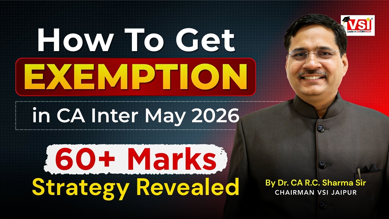 How to Get Exemption in CA Inter May 2026 🔥| 60+ Marks Strategy Revealed!