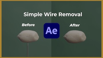 How to remove wire from videos in after effects | Tutorial