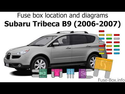 Fuse box location and diagrams: Subaru Tribeca B9 (2006-2007)