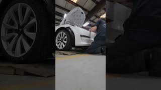 Tesla Model 3 Front Bumper Hack! #autobody #tesla #model3 #cars #ifixit #fok