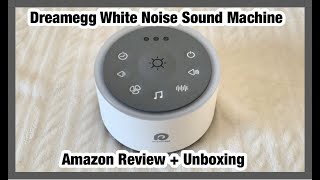 Dreamegg White Noise Sound Machine Amazon Review + Unboxing