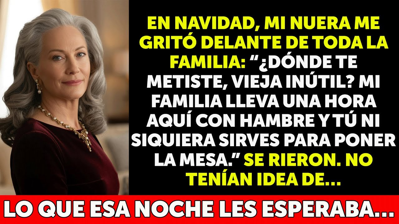 Mi nuera me humilló en Navidad delante de todos  Se rieron… sin imaginar lo que iba a pasar esa noch