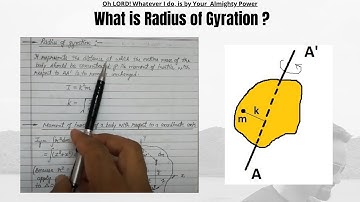 Radius of Gyration | Engineering Mechanics