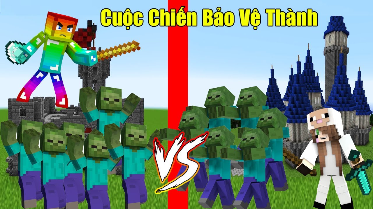 MINI GAME : CUỘC CHIẾN CÔNG THÀNH ** TƯỚNG QUÂN NOOB HAY CỪU BẢO VỆ THÀNH TỐT NHẤT ĐÂY ?