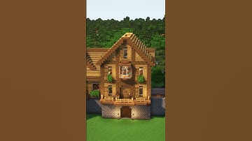 Minecraft Starter House🏠 Get the new 3D build guide now link in bio 📝​ #minecraft