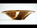 Woodturning  the tiger bowl  like glass