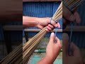 片手で束ねた物を持ったまま結ぶ便利な方法【粉屋結び】