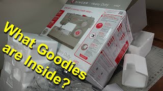 Unboxing the Singer Heavy Duty Sewing Machine  *****Bonus!! First Stitch!!******