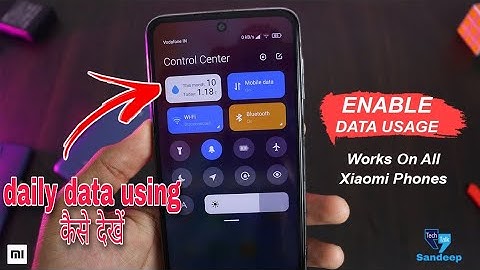 How To Enable Daily Data Usage Option In MIUI 12 Control Center On Any Xiaomi Phone
