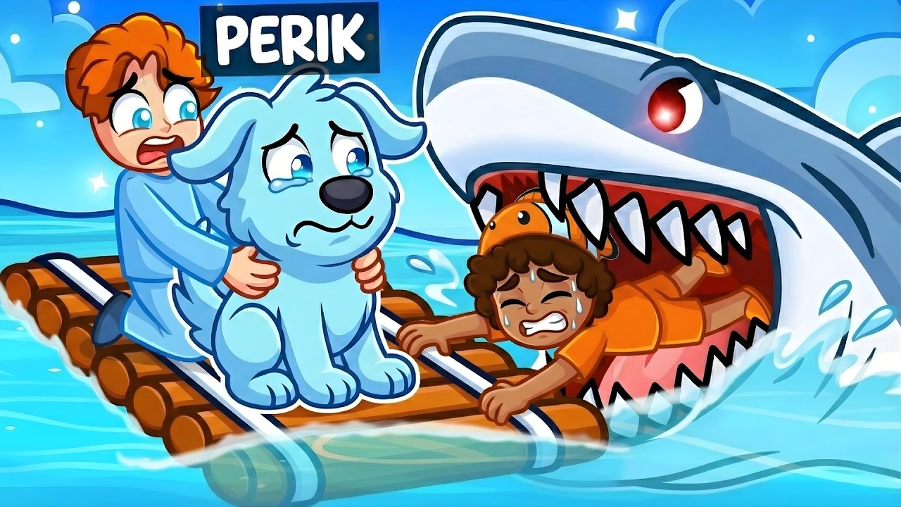 Jag Blev En HUND I Roblox 101 Dagar På Flotten..