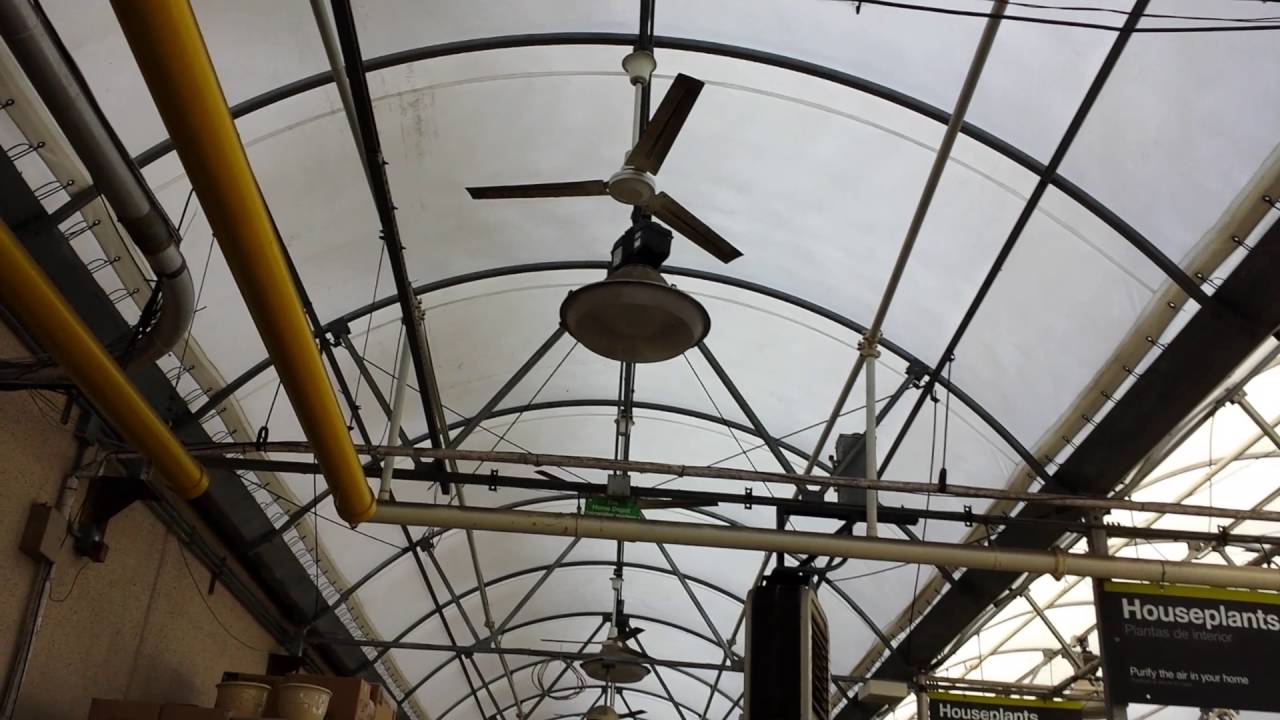 2 Dayton/Marley industrial ceiling fans at Home Depot (back area ...