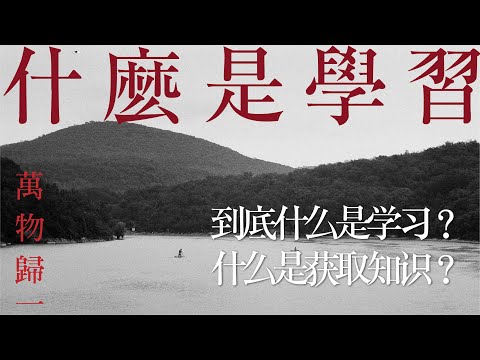 什么是学习：到底什么是学习？什么是获取知识？学习不是一种累积，它是一种持续不断的觉察。
