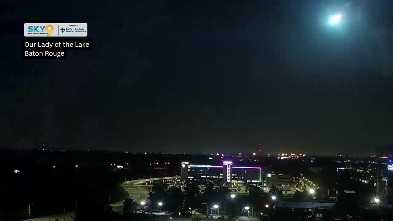 Sunday morning fireball over South Louisiana