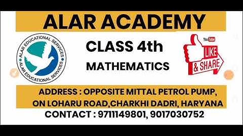 ALAR ACADEMY|CLASS 4|MATHEMATICS|CHAPTER 7|FRACTION| EXERCISE 3| PART 4