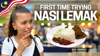 FIRST TIME TRYING NASI LEMAK IN MALAYSIA - BEST IN KUALA LUMPUR?