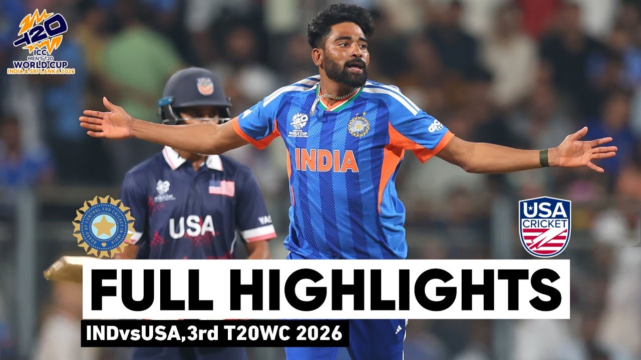 India vs USA T20 World Cup 3rd Match Highlights 2026 | ICC World Cup 2026 | IND vs USA Highlights