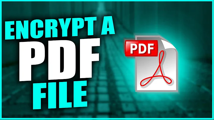 How to encrypt a pdf file 2022 | password protect PDF file
