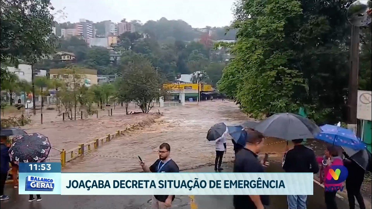 Joaçaba decreta situação de emergência por conta dos estragos da chuva