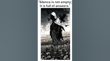 "Silence is not empty; it is full of answers." #shortfeed #shorts