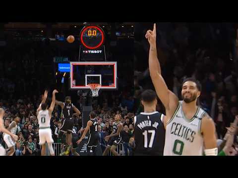 Jayson Tatum hits GAME WINNER BUZZER BEATER vs Nets in OT 😱