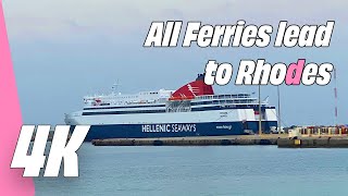 Hellenic Ferries review | Day Sailing Kos to Rhodes | 4K