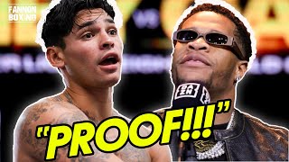 SHOCK! DEVIN HANEY ADMITS RYAN GARCIA CLEAN ON ACCIDENT?! RELEASED NUMBERS POINT TO CONTAMINATION?!