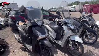 Moto rubate, sequestrati 21 container a Ponte Galeria: erano pronti per essere spediti all'estero Moto rubate, sequestrati 21 container a Ponte Galeria: erano pronti per essere spediti all'estero