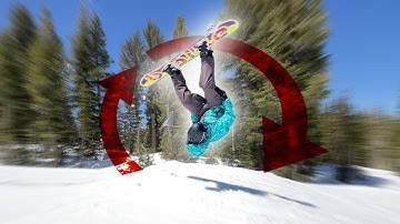 Learning to Front Flip a Snowboard (Tame Dog)