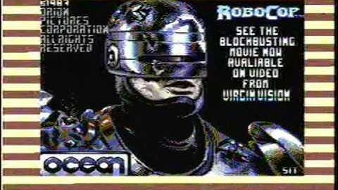 C64 robocop loading screen