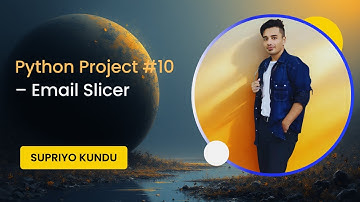 🐍 Python Project #10 – Email Slicer | Learn Python Step by Step | Mini Project Series