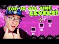 Top 10 Downloaded GEOMETRY DASH Levels OF ALL TIME