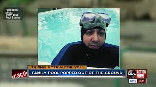 Tampa family’s pool pops out of the ground after hiring unlicensed pool contractor screenshot 2