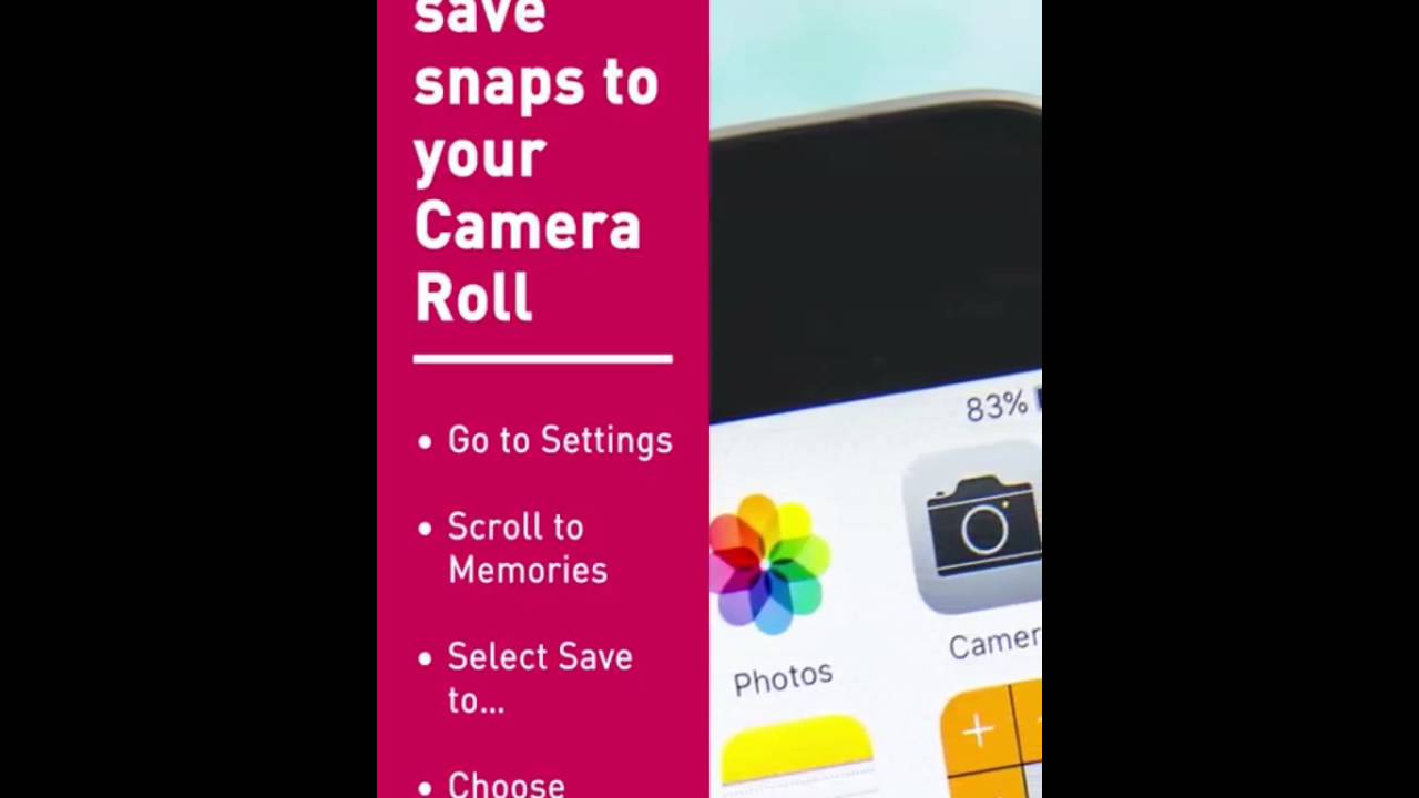 snapchat camera roll