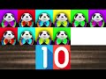 Numbers 1 to 1000 with panda pictures and bonus