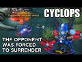 The opponent was forced to surrender because of cyclops | mobile legends mlbb